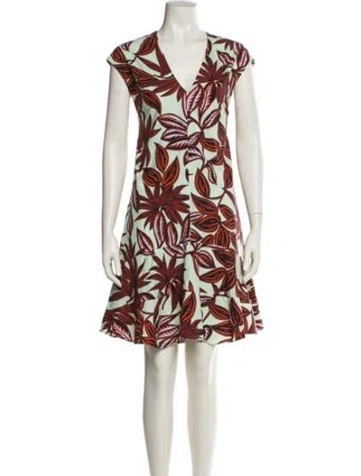 Pre-owned Etro Printed Knee-length Dress In Multi