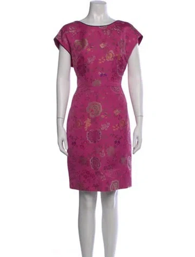 Pre-owned Etro Printed Knee-length Dress In Pink
