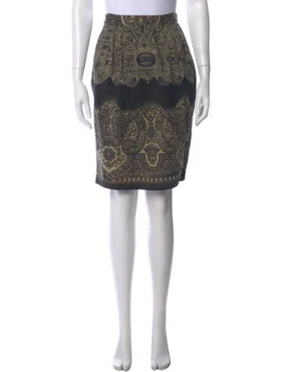Pre-owned Etro Printed Knee-length Skirt