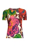 Etro Printed Knit Top In Multi