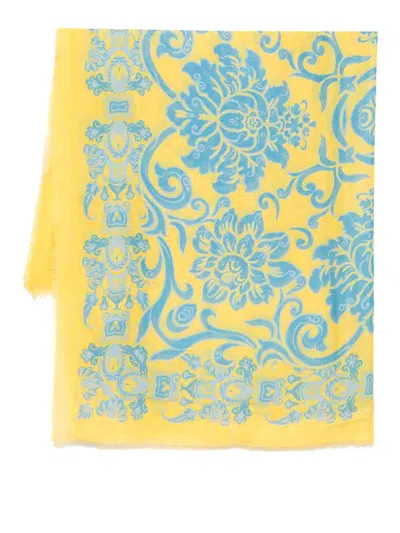 ETRO PRINTED LOGO SCARF