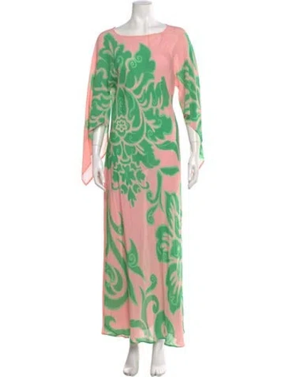 Pre-owned Etro Printed Long Dress In Multi