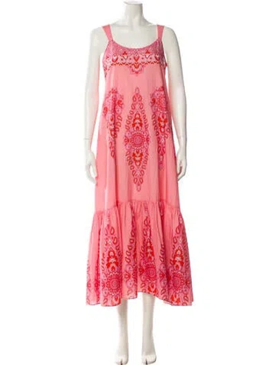 Pre-owned Etro Printed Long Dress In Pink