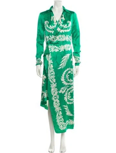 Pre-owned Etro Printed Long Dress W/ Tags In Multi