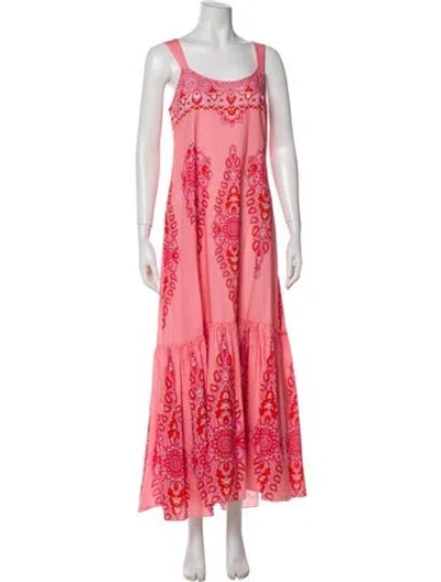 Pre-owned Etro Printed Long Dress W/ Tags In Pink
