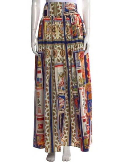 Pre-owned Etro Printed Long Skirt In Multicolor