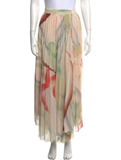 Pre-owned Etro Printed Long Skirt In Neutral
