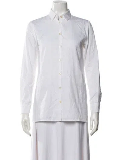 Pre-owned Etro Printed Long Sleeve Button-up Top In Multi