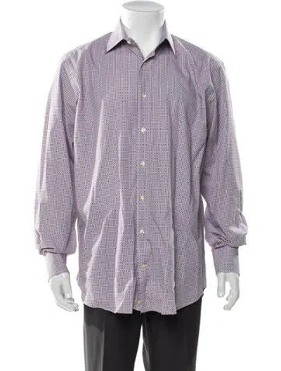 Pre-owned Etro Printed Long Sleeve Dress Shirt In Multi