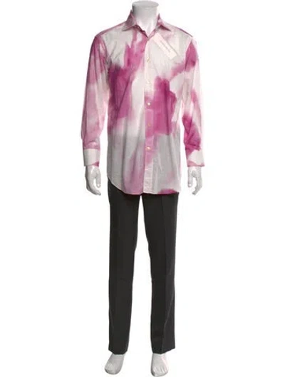 Pre-owned Etro Printed Long Sleeve Shirt In Pink