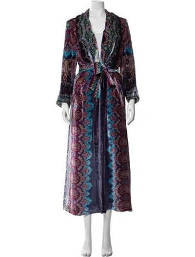 Pre-owned Etro Printed Lounge Set In Blue