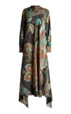 Etro Printed Maxi Dress In Multi