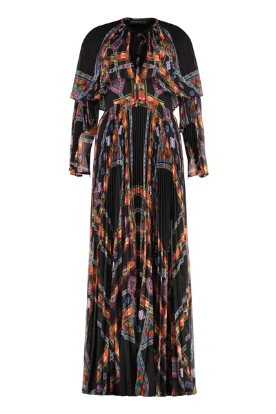 Etro Printed Maxi Dress In Multi