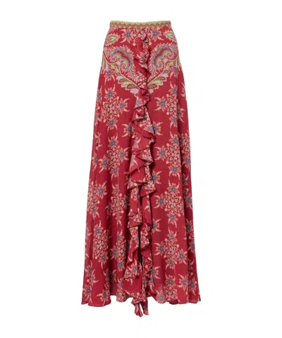 ETRO PRINTED MAXI SKIRT
