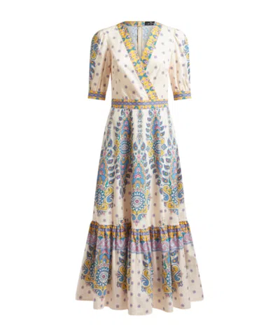 Etro Printed Mid-length Dress In Multicolor