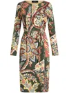 Etro Multicolor Abstract Pattern Dress