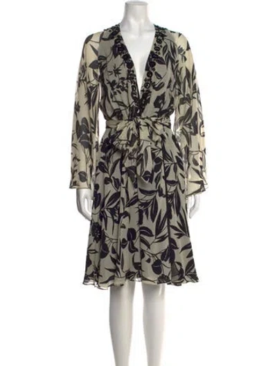 Pre-owned Etro Printed Midi Length Dress