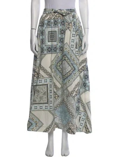 Pre-owned Etro Printed Midi Length Skirt In Multi