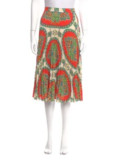 Pre-owned Etro Printed Midi Length Skirt In Neutral