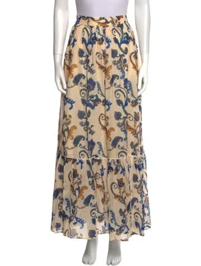 Pre-owned Etro Printed Midi Length Skirt W/ Tags In Neutral