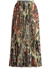 Etro Printed Midi Skirt In Multi