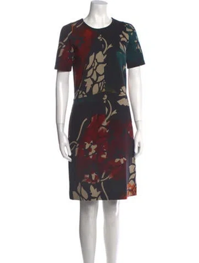 Pre-owned Etro Printed Mini Dress In Black