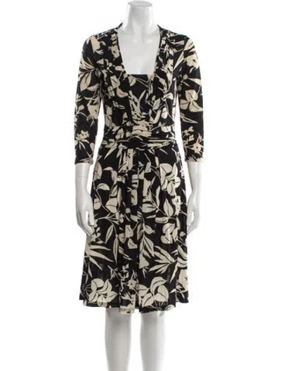 Pre-owned Etro Printed Mini Dress In Black