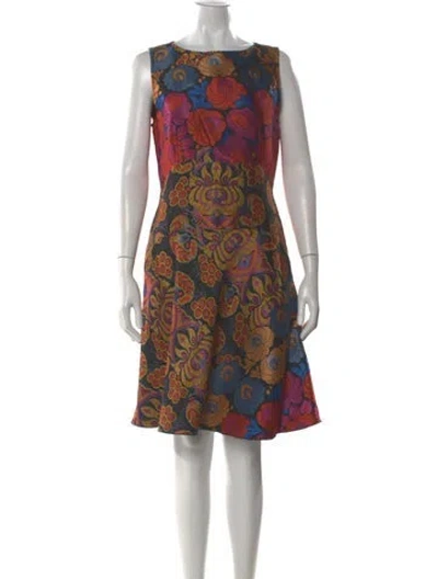 Pre-owned Etro Printed Mini Dress In Black