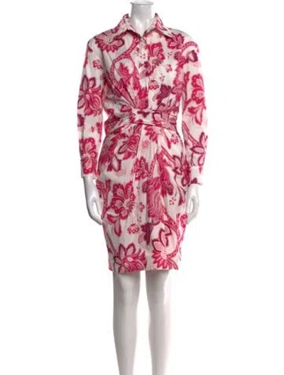 Pre-owned Etro Printed Mini Dress In Multi