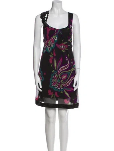 Pre-owned Etro Printed Mini Dress In Multi