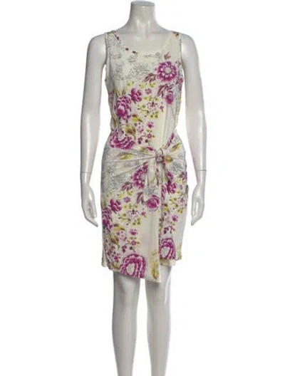 Pre-owned Etro Printed Mini Dress In Multi