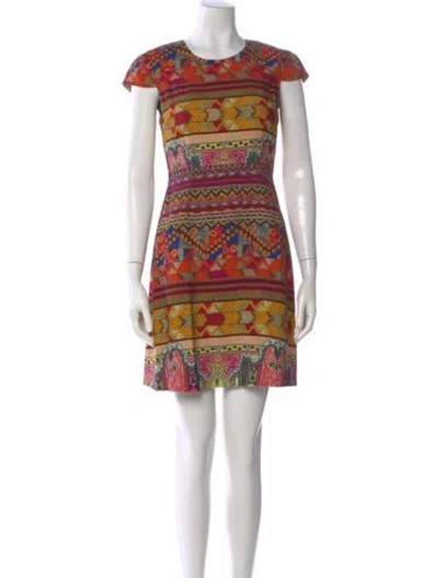 Pre-owned Etro Printed Mini Dress In Multi