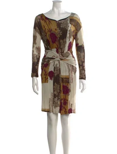 Pre-owned Etro Printed Mini Dress In Multi