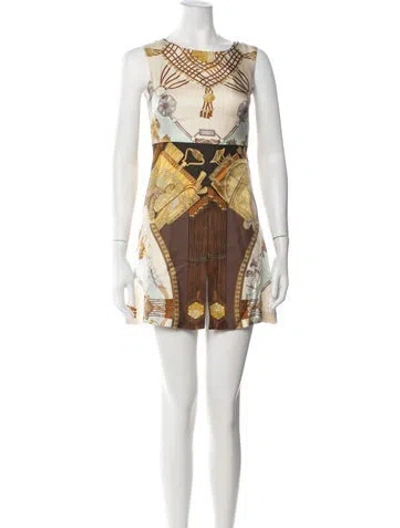 Pre-owned Etro Printed Mini Dress In Multicolor