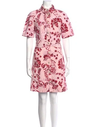 Pre-owned Etro Printed Mini Dress In Pink