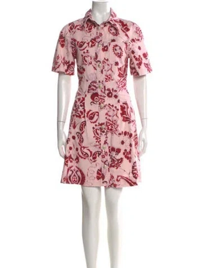 Pre-owned Etro Printed Mini Dress In Pink