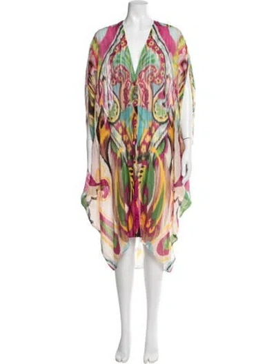 Pre-owned Etro Printed Mini Dress In Pink