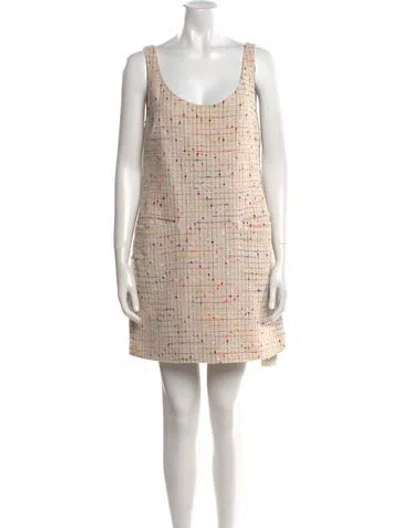 Pre-owned Etro Printed Mini Dress W/ Tags In Neutral