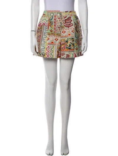 Pre-owned Etro Printed Mini Shorts In Multi