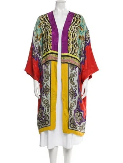 Pre-owned Etro Printed Nightgown In Green
