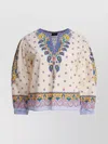 Etro Printed Paisley V-neck Knitwear