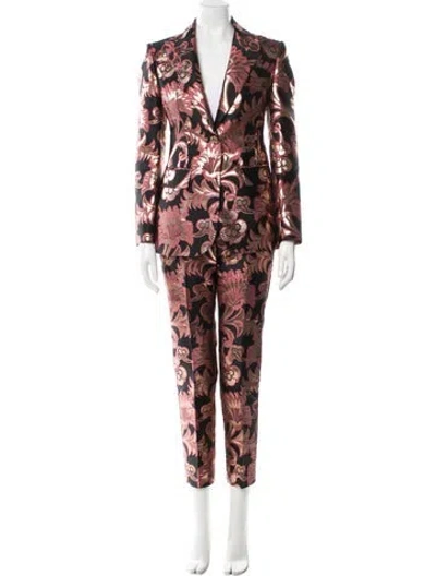 Pre-owned Etro Printed Pantsuit In Black