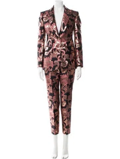 Pre-owned Etro Printed Pantsuit In Black