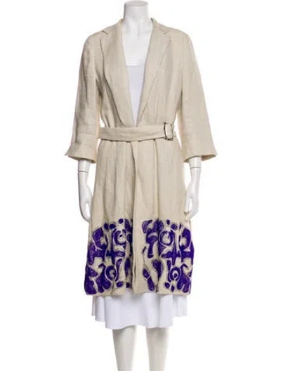 Pre-owned Etro Printed Parka In Neutral