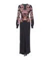 Etro Printed Pattern Dress In Black
