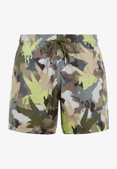 Etro Printed Pattern Swim Shorts In Multicolor