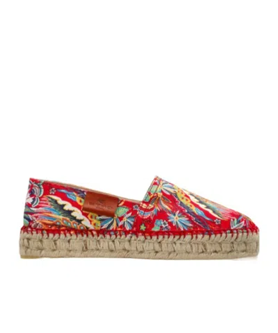 Etro Printed Platform Shoes In Multi