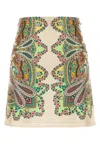 Etro Silk Mini Skirt In X0806
