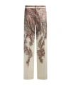 Etro Printed Satin Palazzo Trousers In Multi
