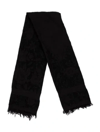 Pre-owned Etro Printed Scarf In Black